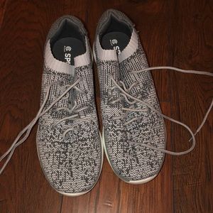 Champion Gray 2 tone (flyknit material) shoes